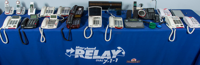 A selection of accessible phones